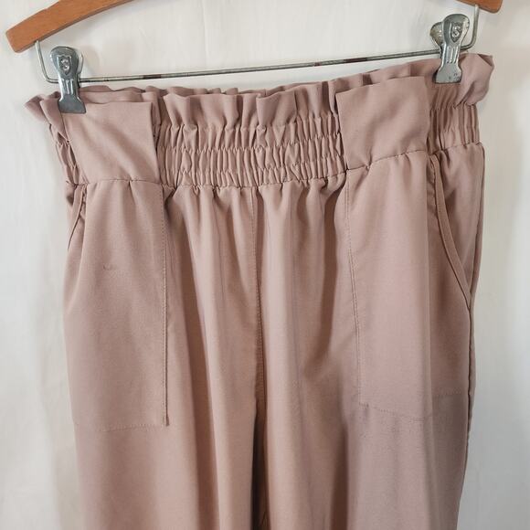Grace Karin Brown Stretch Elastic Waist‎ Pockets Ralax Fit Pants Size XL - Picture 2 of 6